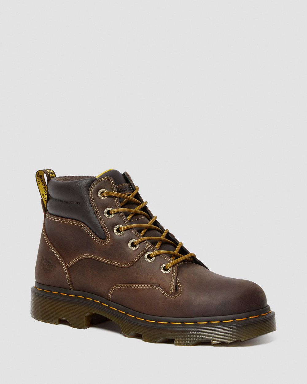 Dr Martens Kelham Gaucho Crazy Horse Kožené Pracovné Topánky Panske ( Tmavo Hnede ) SK 794-SZEMCJ